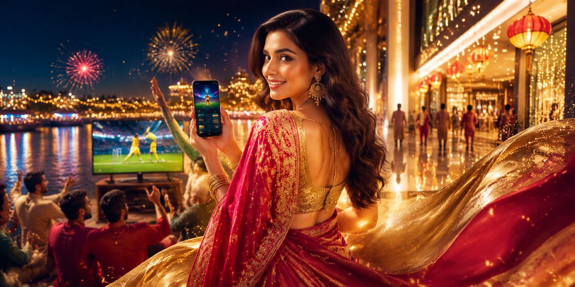 A woman in a saree in Cumilla placing cricket bets on hy baji